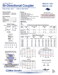 Datasheet BDCA-7-25+ manufacturer Mini-Circuits
